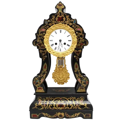 Pendule ancienne en nacre incrustée 19ème siècle