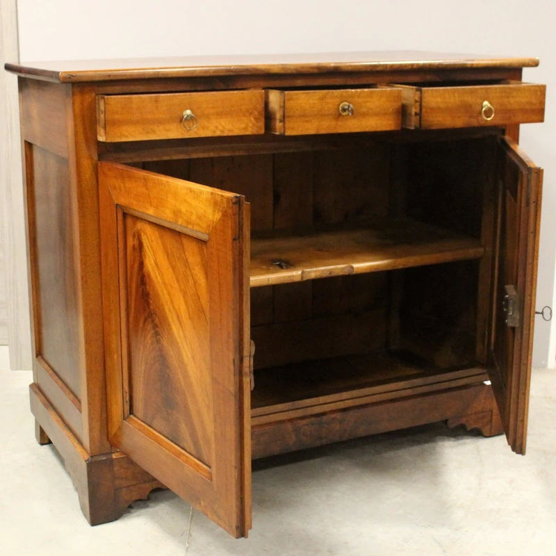 Antica credenza Luigi Filippo in noce 19°secolo