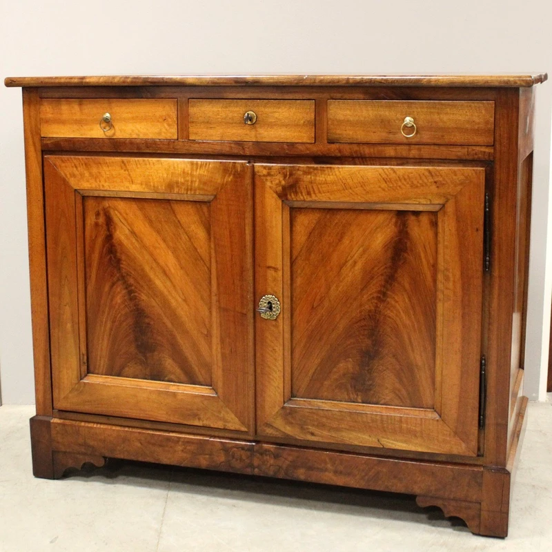Antica credenza Luigi Filippo in noce 19°secolo