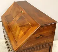 Ancien abattant Louis XVI en merisier marqueté 18ème siècle