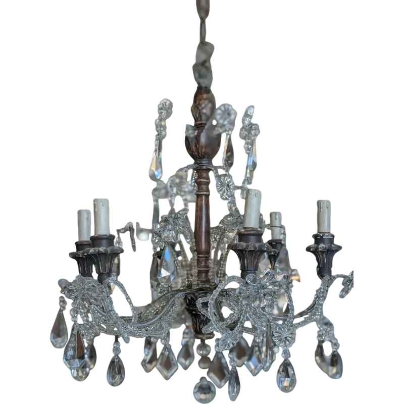 Lustre en cristal de Gênes - Fin du 19e siècle