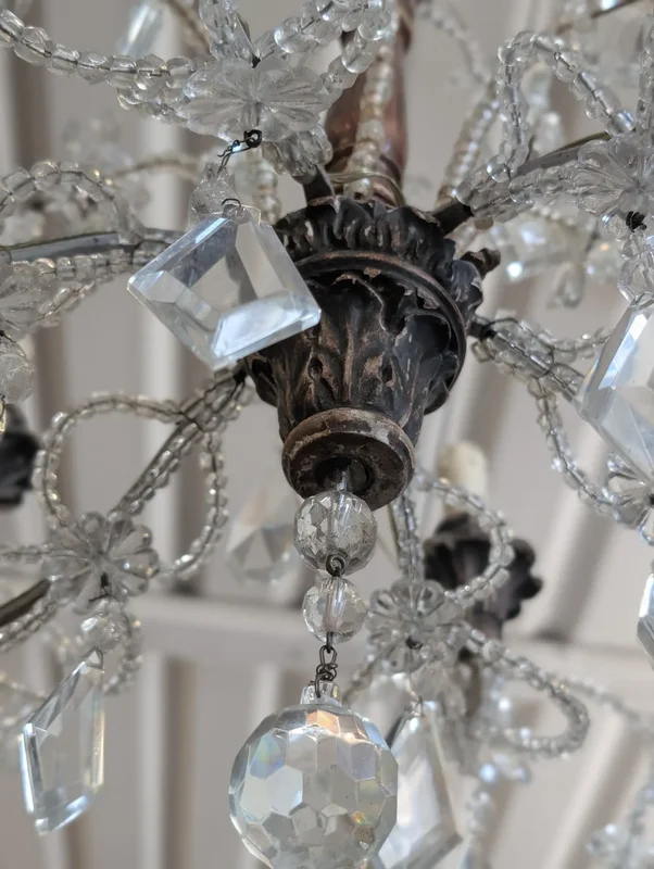 Genoese Crystal Chandelier - Late 19th Century