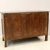 Ancienne commode Empire en noyer marqueté 19ème siècle