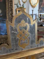 Pair of carved and gilded wooden altar friezes
