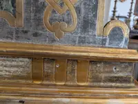 Pair of carved and gilded wooden altar friezes