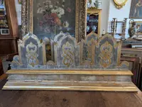 Pair of carved and gilded wooden altar friezes