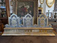 Pair of carved and gilded wooden altar friezes