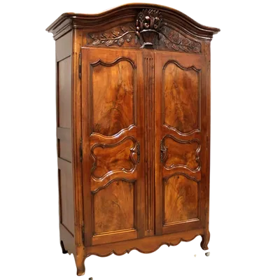 Buffet ancien Louis XV en noyer et cerisier du XVIIIe siècle