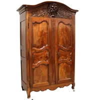 Antico armadio credenza Luigi XV in noce e ciliegio 18°secolo