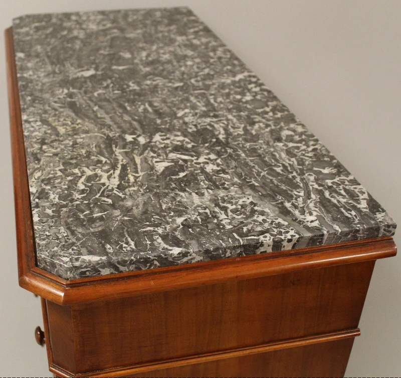 Commode hebdomadaire ancienne du 19e siècle en acajou