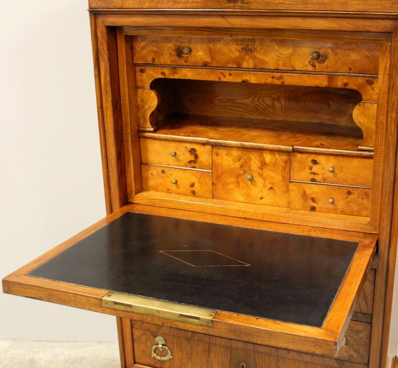 Ancien secrétaire Louis Philippe en noyer 19ème siècle