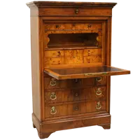 Ancien secrétaire Louis Philippe en noyer 19ème siècle