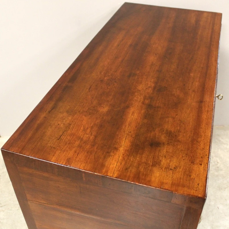 Ancienne commode Direttorio en noyer du XVIIIe siècle