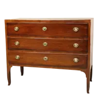 Ancienne commode Direttorio en noyer du XVIIIe siècle