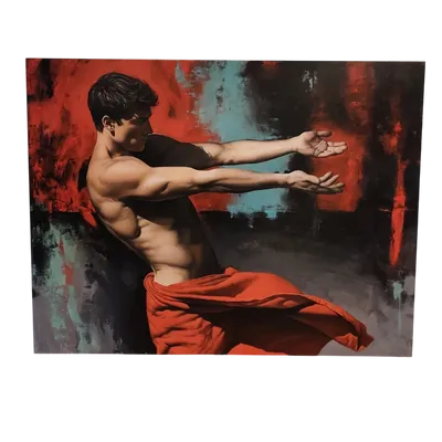 Olio su tela energia dell'uomo e della donna pittura realista