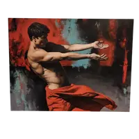 Huile sur toile énergie de l'homme et de la femme peinture réaliste