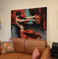 Huile sur toile énergie de l'homme et de la femme peinture réaliste