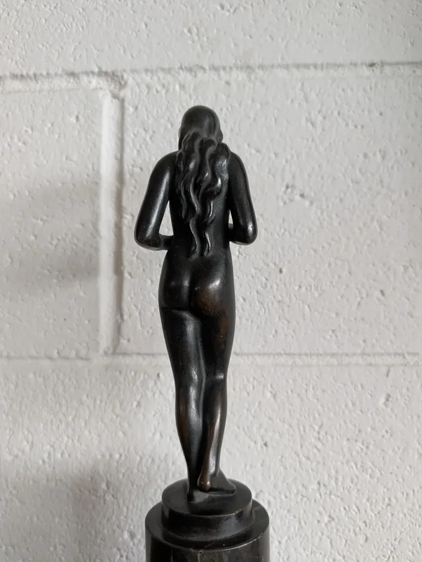 Bronze sculpture by Hans Herry Liebmann (1876-1941) with marble base