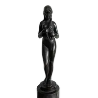Bronze sculpture by Hans Herry Liebmann (1876-1941) with marble base