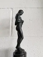 Bronze sculpture by Hans Herry Liebmann (1876-1941) with marble base