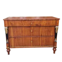 Cassettone Impero 1820 noce lastronato Lago di Garda