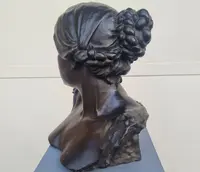 Scultura in bronzo 800 busto femminile