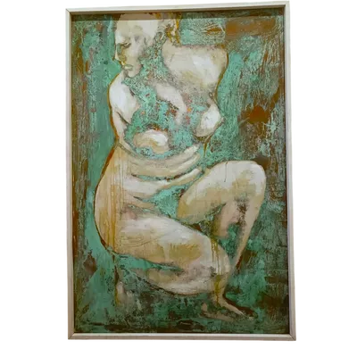 Olio su rame ossidato “Afrodite dea dell’Amore” 20 secolo