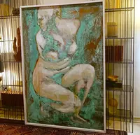 Olio su rame ossidato “Afrodite dea dell’Amore” 20 secolo
