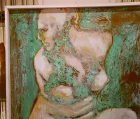 Olio su rame ossidato “Afrodite dea dell’Amore” 20 secolo
