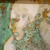 Olio su rame ossidato “Afrodite dea dell’Amore” 20 secolo