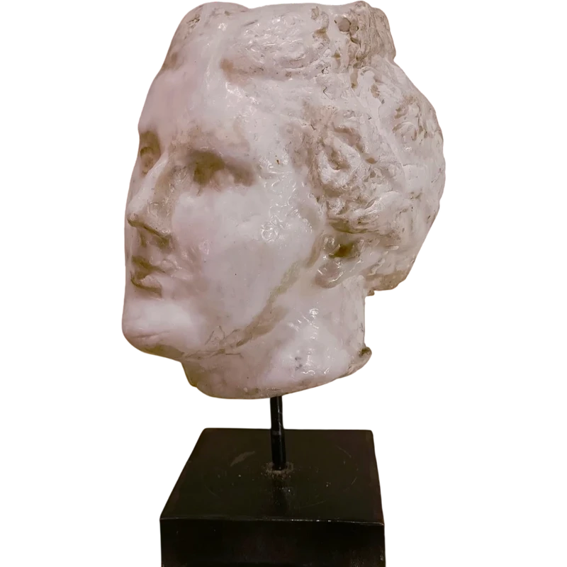 1900s academic sculpture in wax - Head of Aphrodite