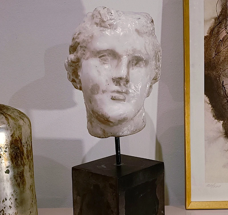 1900s academic sculpture in wax - Head of Aphrodite