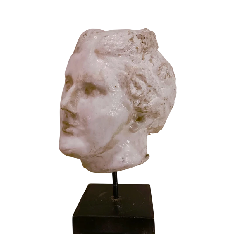1900s academic sculpture in wax - Head of Aphrodite