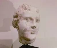 1900s academic sculpture in wax - Head of Aphrodite