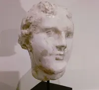 1900s academic sculpture in wax - Head of Aphrodite