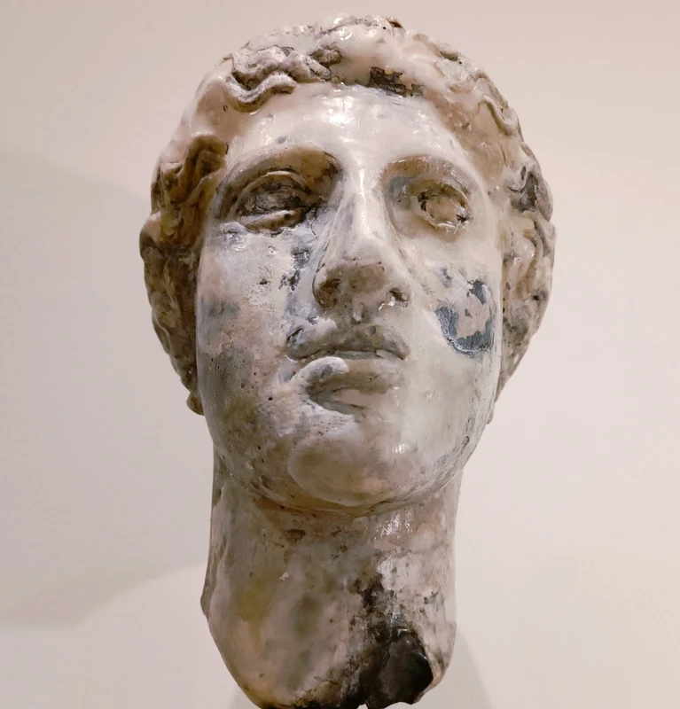 Scultura accademica primo 900 in cera – Testa di Hera