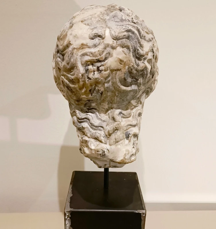 Scultura accademica primo 900 in cera – Testa di Hera