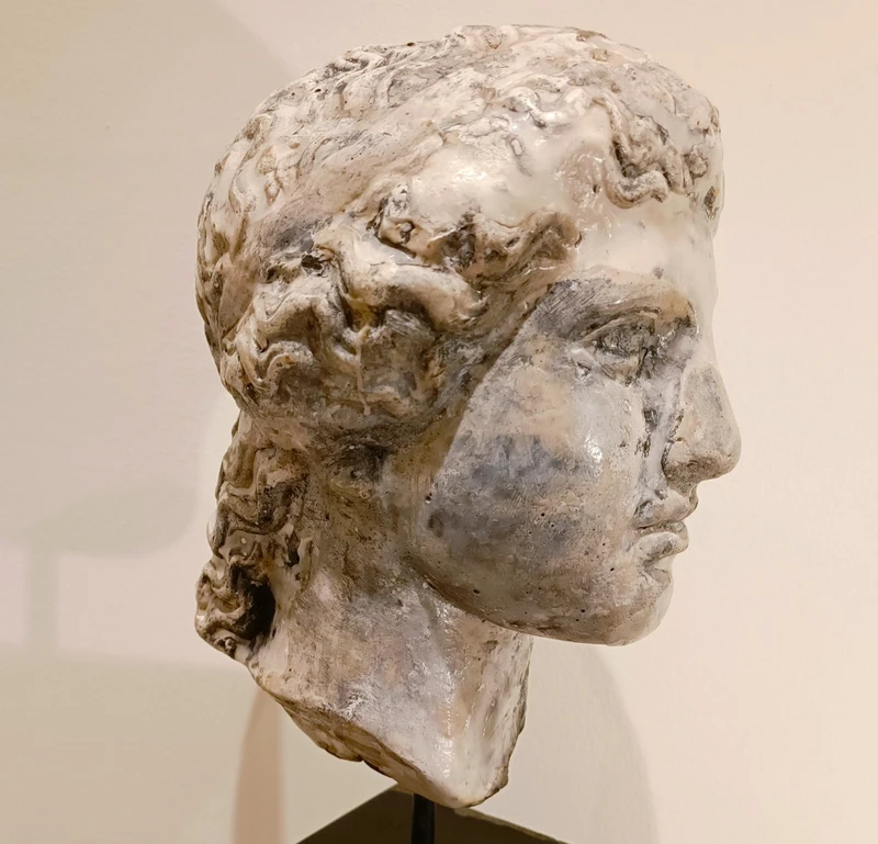 Scultura accademica primo 900 in cera – Testa di Hera