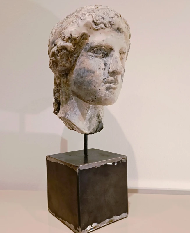Scultura accademica primo 900 in cera – Testa di Hera