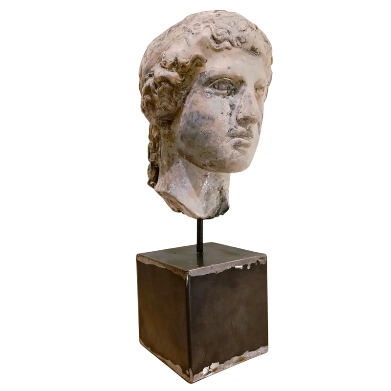 Scultura accademica primo 900 in cera – Testa di Hera