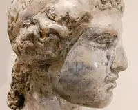 Scultura accademica primo 900 in cera – Testa di Hera