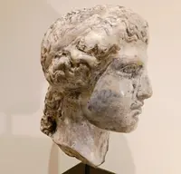 Scultura accademica primo 900 in cera – Testa di Hera