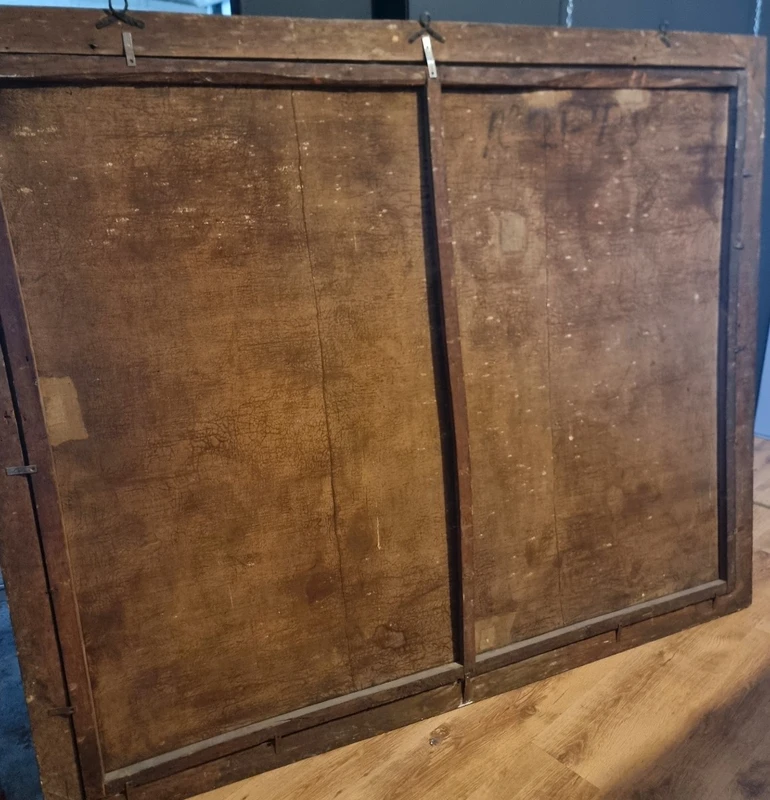 Oil on canvas 600 Country Scene with Musicians - school of Francesco Guarini (1611-1654)