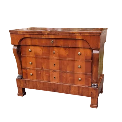 Comò Impero 1830 in noce impiallacciato