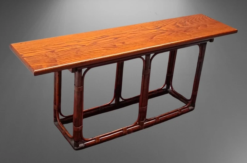 Tavolo design in palissandro anni ’80 mod. T5 di Tito Agnoli per Bonacina