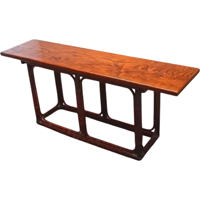 Table design en bois de rose des années 1980 mod. T5 par Tito Agnoli pour Bonacina