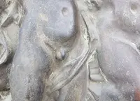 Paire de hauts-reliefs en bronze néoclassique 1780 jeu de putti