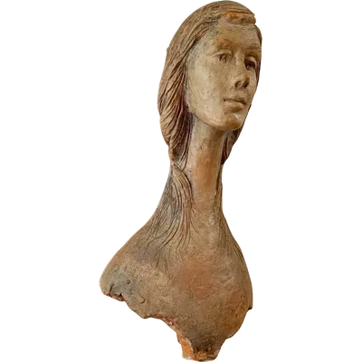 Female Sculpture in Terracotta from 1976: A Masterpiece by Vincenzo Brunetti