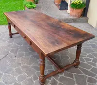 Grande table Fratino en noyer toscan du XVIIIe siècle