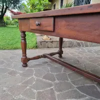Grande table Fratino en noyer toscan du XVIIIe siècle